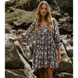 Daughters of india Kyra Mini Dress Pepper